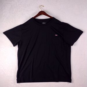 Genuine Dickies Men's 2XL Performance T-Shirt Black Short Sleeve Pocket Work Tee